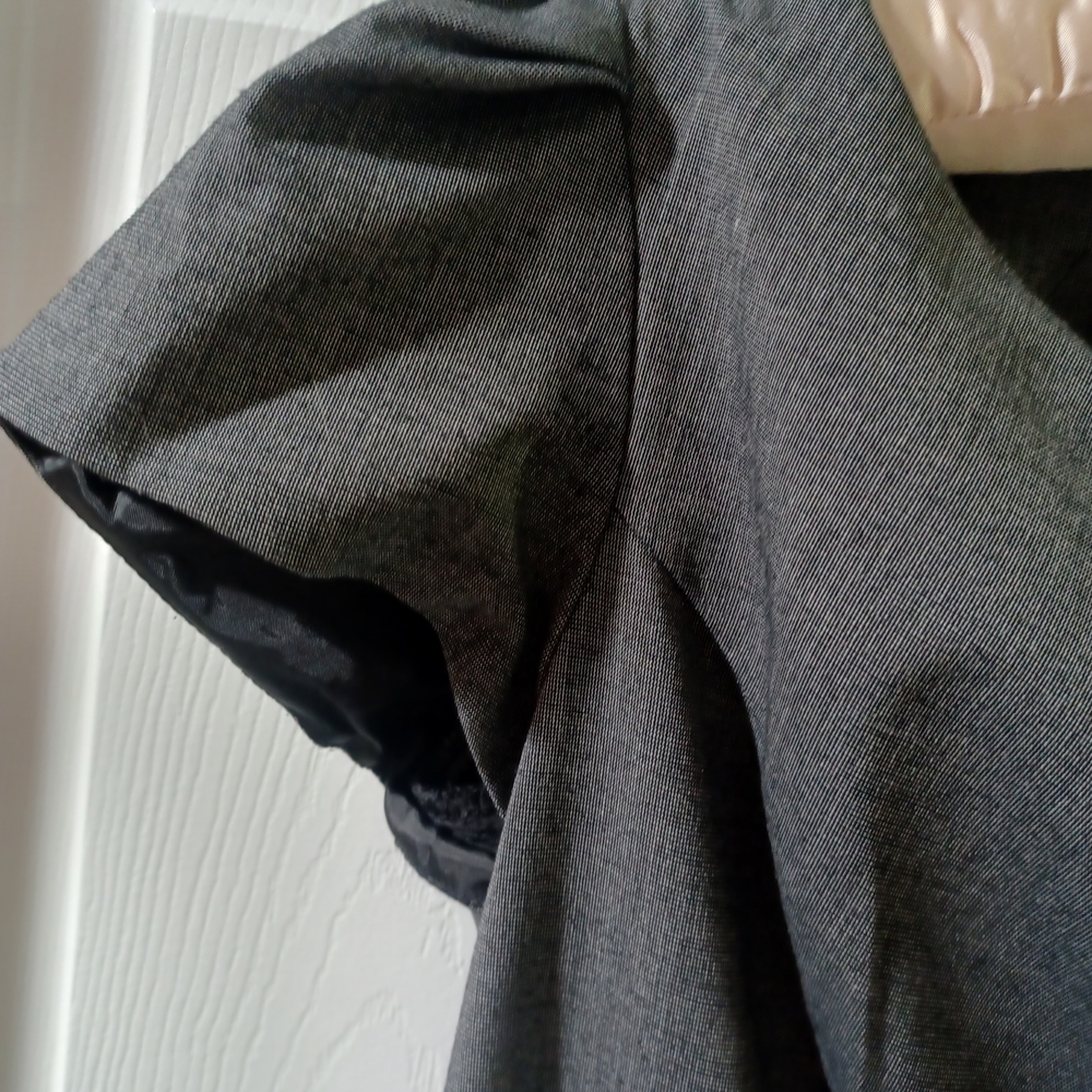 Sold AGB Charcoal Belted Midi Dress - Picture 6 of 8